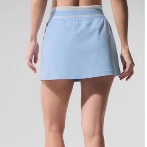 ALO Yoga Seashell Blue Airbrush Better Together Tennis Skirt - Picture 3 of 11